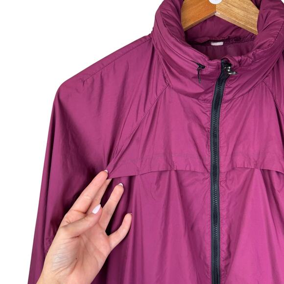 Lululemon Miss Misty Burgundy Maroon Lightweight Windbreaker Zip Jacket II - Picture 6 of 16